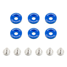 Load image into Gallery viewer, M6-X-1.0-Fender-Washer-And-Bolt-Kit,-16.7Mm-Od,-6-Pcs,-Blue