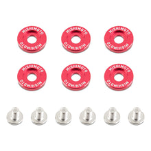 Load image into Gallery viewer, M6-X-1.0-Fender-Washer-And-Bolt-Kit,-20Mm-Od,-6-Pcs,-Red