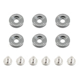 Mishimoto MMFW-LG-6GM  M6 X 1.0 Fender Washer And Bolt Kit, 20Mm Od, 6 Pcs, Gunmetal