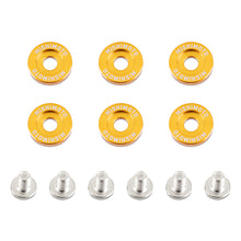Load image into Gallery viewer, M6-X-1.0-Fender-Washer-And-Bolt-Kit,-20Mm-Od,-6-Pcs,-Gold