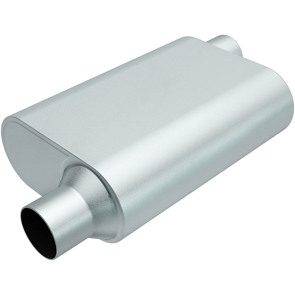 MAGNAFLOW PERF EXHAUST R22443 Rumble Aluminizd Muffler 2.25in Offset In/Out
