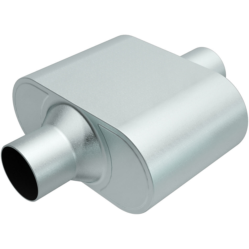 MAGNAFLOW PERF EXHAUST R27426 Rumble Aluminizd Muffler 2.5in Center In/Out