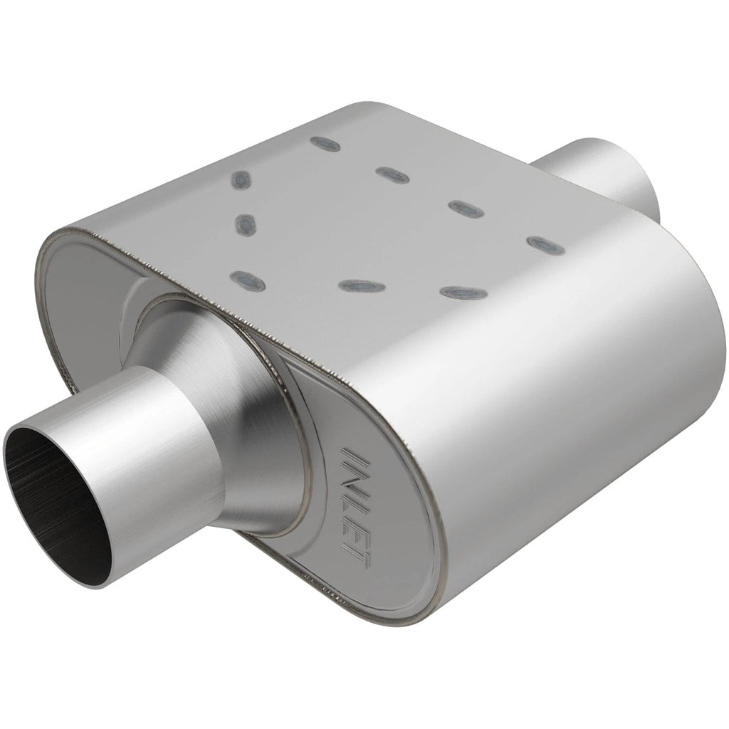 MAGNAFLOW PERF EXHAUST R37428 Rumble Stainless Muffler 3in Center/Center