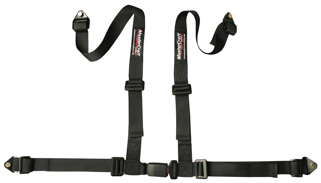 MASTERCRAFT 114004 Seat Belt Restraint 2in 4 Point Bolt In Black