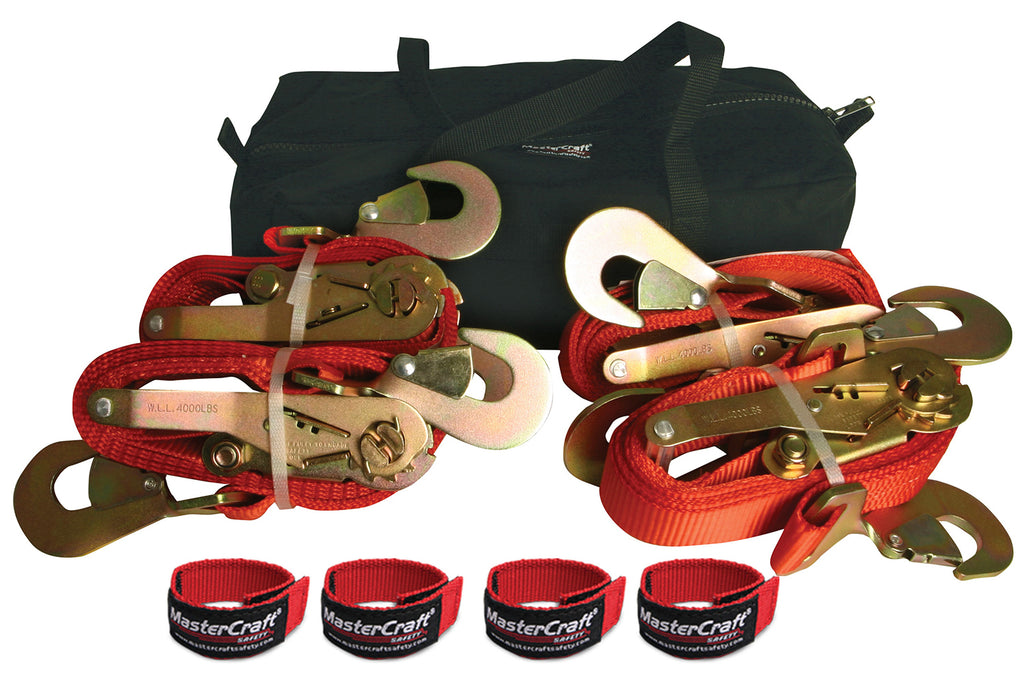 MASTERCRAFT 400022 Ratchet Straps Vehicle Tie Down Kit