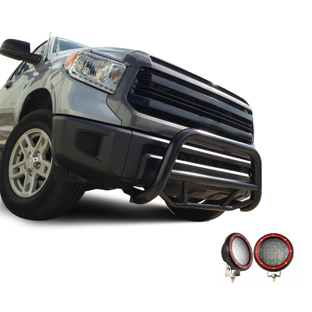 Black Horse Off Road MBB-TOD1009-PLFR Max Bull Bar Kit for Select Toyota Sequoia, Toyota Tundra