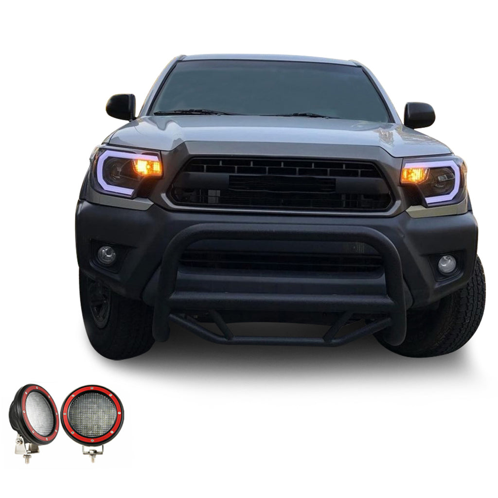 Black Horse Off Road MBB-TOD1109-PLFR Max Bull Bar Kit for Select Toyota Tacoma