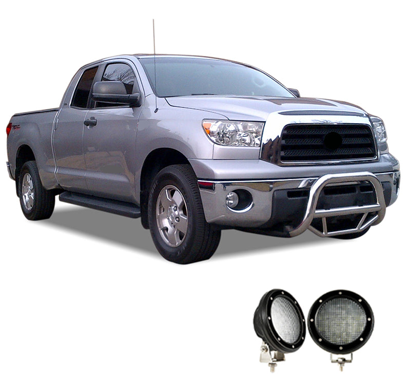 Black Horse Off Road MBS-TOD1009-PLFB Max Bull Bar Kit for Select Toyota Sequoia, Toyota Tundra