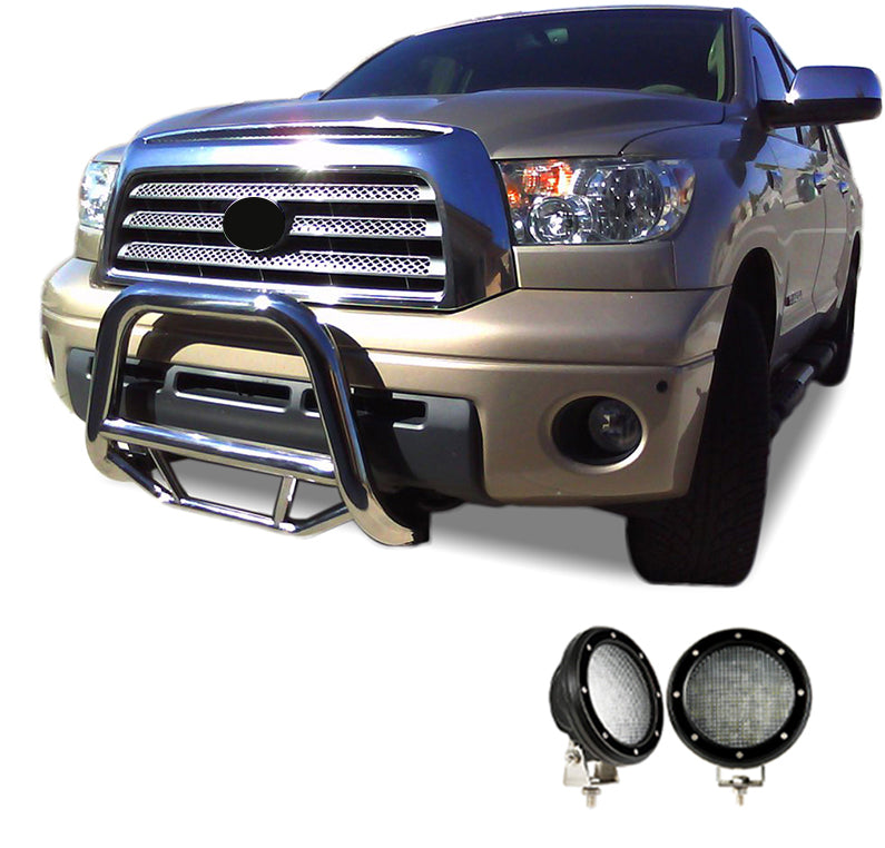 Black Horse Off Road MBS-TOD1009-PLFB Max Bull Bar Kit for Select Toyota Sequoia, Toyota Tundra