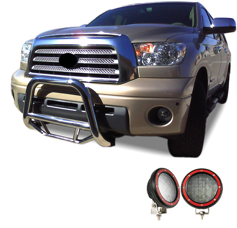 Black Horse Off Road MBS-TOD1009-PLFR Max Bull Bar Kit for Select Toyota Sequoia, Toyota Tundra