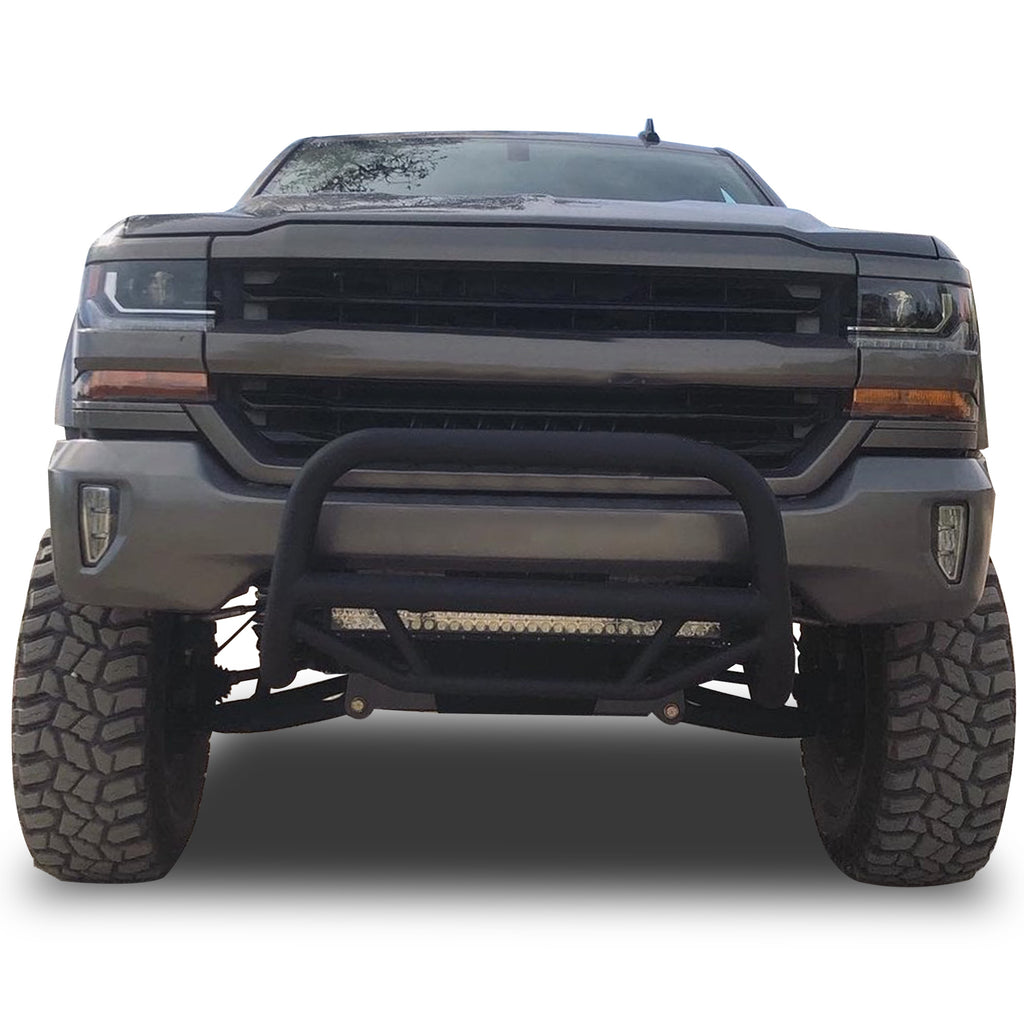 Black Horse Off Road MBT-MG203 Max T Bull Bar for Select Chevrolet Silverado 1500, Chevrolet Silverado LD, GMC Sierra 1500, GMC Sierra Limited