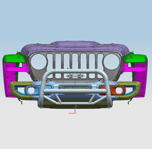 Load image into Gallery viewer, Black Horse Off Road MBT-MJ105 Max T Bull Bar for Select Jeep Gladiator, Jeep Wrangler
