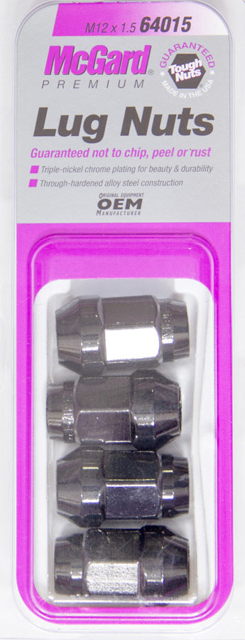 MCGARD 64015 Lug Nut 12mm x 1.50 Bulge Seat (4)