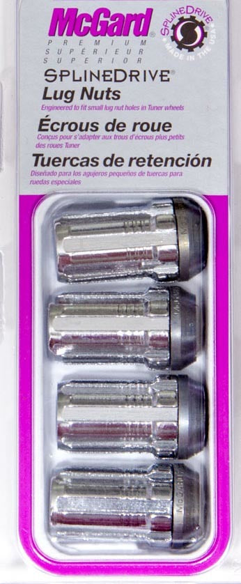 MCGARD 65357 Lug Nut 12MMx1.50 4 Pack Splinedrive