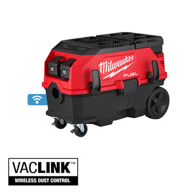 Milwaukee 0888-22HD M18 FUEL 9 Gallon Dual Battery Dust Extractor w/ PACKOUT Compatibility and VACLINK Kit