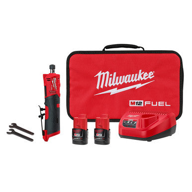 Milwaukee 2486-22 M12 FUEL 1/4" Straight Die Grinder Kit