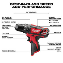 Load image into Gallery viewer, Milwaukee 2497-22 M12 12 Volt Lithium-Ion Cordless Hammer Drill/Impact Driver Combo Kit (2-Tool)