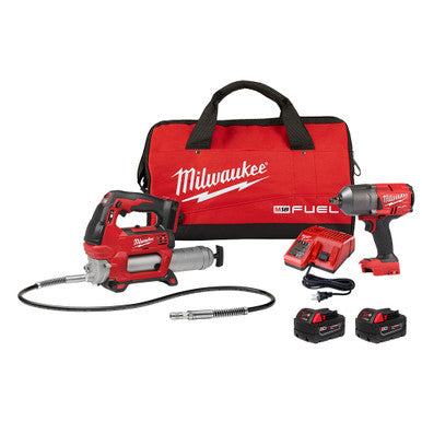 Milwaukee 2767-22GR M18 FUEL HTIW w/Grease Gun Kit