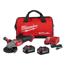 Load image into Gallery viewer, Milwaukee 2980-22 M18 FUEL 4-1/2&quot; -6&quot; No Lock Braking Grinder with Paddle Switch 2 Battery Kit