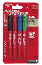 Load image into Gallery viewer, Milwaukee 48-22-3106 4PK INKZALL Color Fine Point Marker