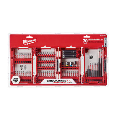Milwaukee 48-32-4021 SHOCKWAVE 70-Piece Impact Drill and Drive Set