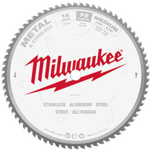 Load image into Gallery viewer, Milwaukee 48-40-4505 14&quot; Metal &amp; Stainless Cutting Circular Saw Blade