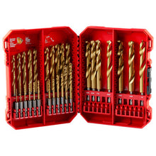 Load image into Gallery viewer, Milwaukee 48-89-4672 29 Pcs SHOCKWAVE Impact Duty RED HELIX Titanium Drill Bit Set