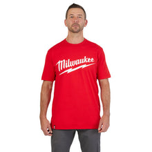 Load image into Gallery viewer, Milwaukee 607R-2X Heavy Duty Tee - Short Sleeve Logo Red 2X