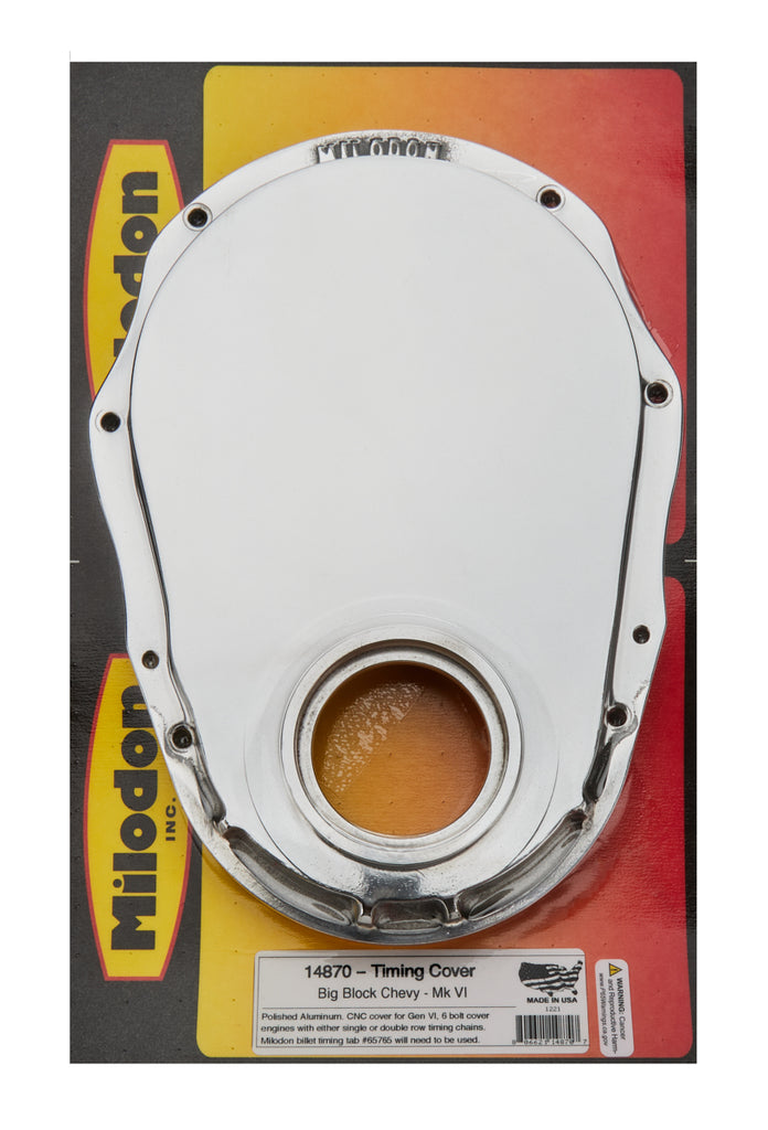 MILODON 14870 BBC Gen-6 Timing Cover Polished