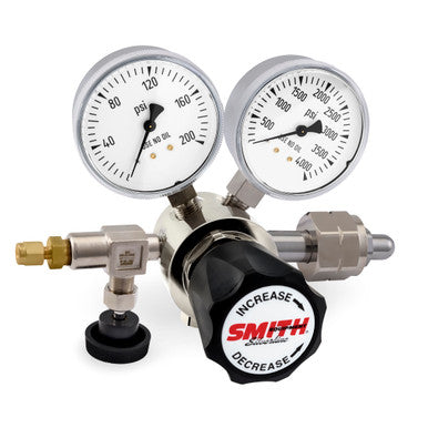 Miller Electric 213-4106 High Purity Analytical Single Stage Brass Cylinder Regulator, 150 psig