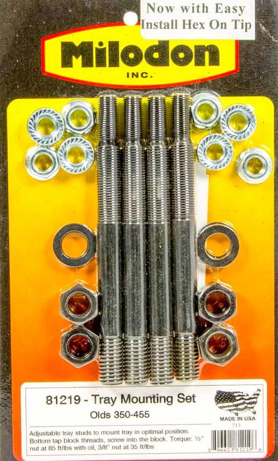 MILODON 81219 Olds V8 Windage Tray Stud Kit