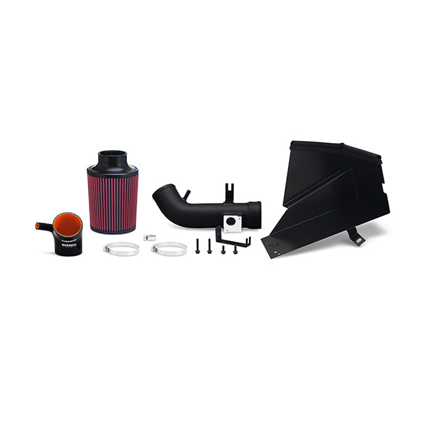 Mishimoto MMAI-CIV-06SIHWBK Honda Civic Si Performance Air Intake, 2006–2011 Wrinkle Black Pipe W/ Heatshield for Select Honda Civic