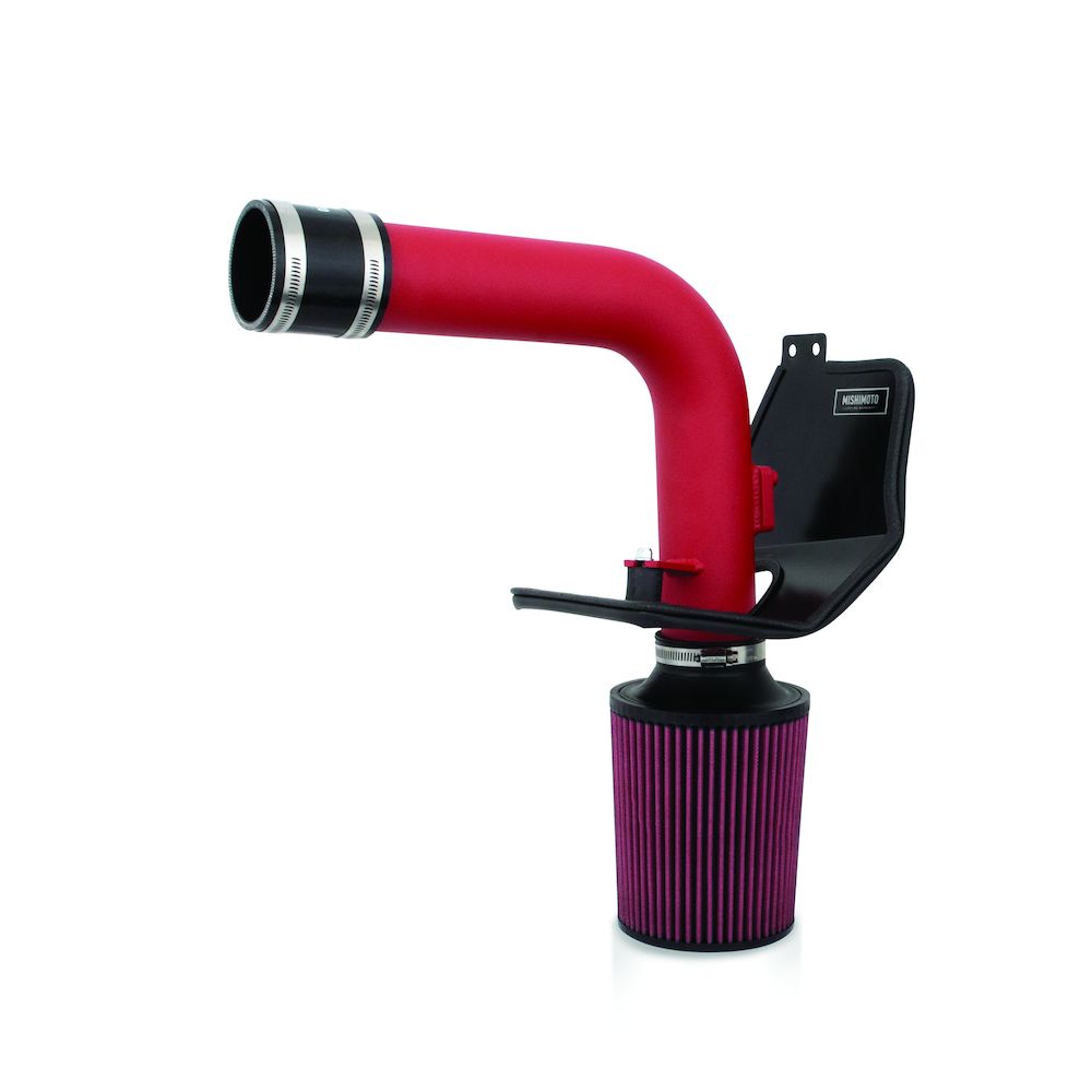 Mishimoto MMAI-STI-08WRD Subaru WRX/STI Performance Cold-Air Intake, Wrinkle-Red, 2008-2014 for Select Subaru Forester, Subaru Impreza, Subaru WRX, Subaru WRX STI