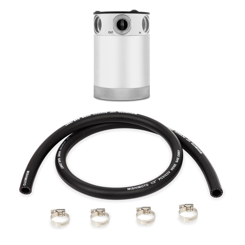 Mishimoto MMBCC-CBTHR-P Compact Baffled Oil Catch Can, 3-Port