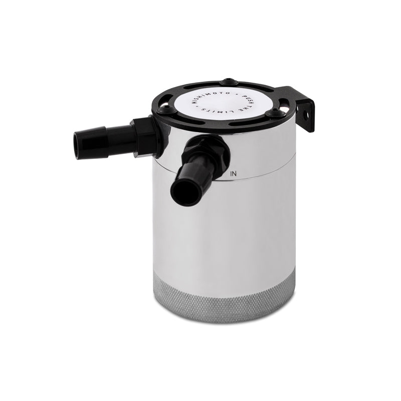 Mishimoto MMBCC-CBTWO-P Compact Baffled Oil Catch Can, 2-Port
