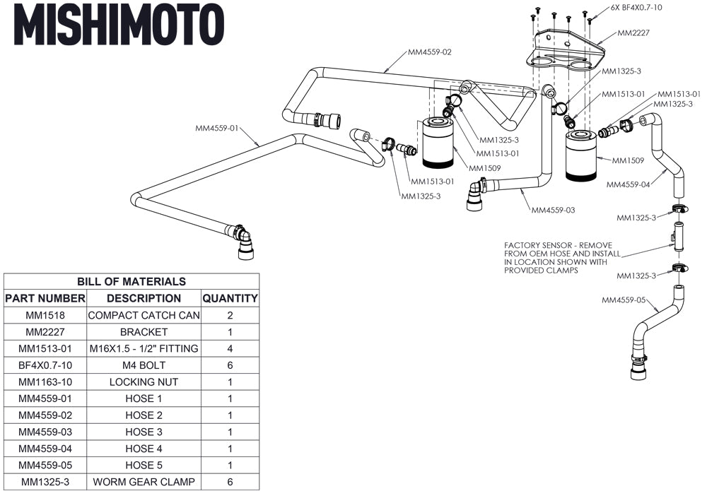 Mishimoto MMBCC-F27T-18SBE for Select Ford F-150