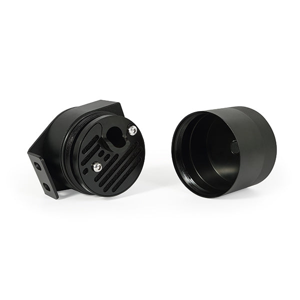Mishimoto MMBCC-F2D-03BE Ford 6.0L Powerstroke Baffled Oil Catch Can Kit, 2003-2007 for Select Ford Excursion, Ford F-250 Super Duty, Ford F-350 Super Duty, Ford F-450 Super Duty, Ford F-550 Super Duty