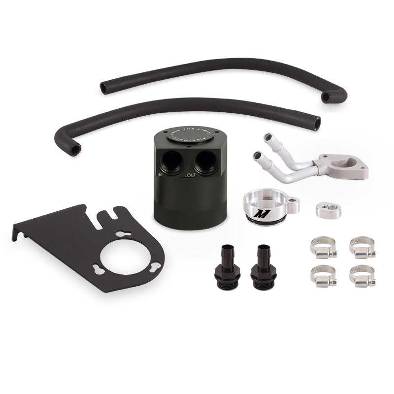 Mishimoto MMBCC-F2D-11BE Ford 6.7L Powerstroke Baffled Oil Catch Can Kit, 2011-2016 for Select Ford F-250 Super Duty, Ford F-350 Super Duty, Ford F-450 Super Duty, Ford F-550 Super Duty