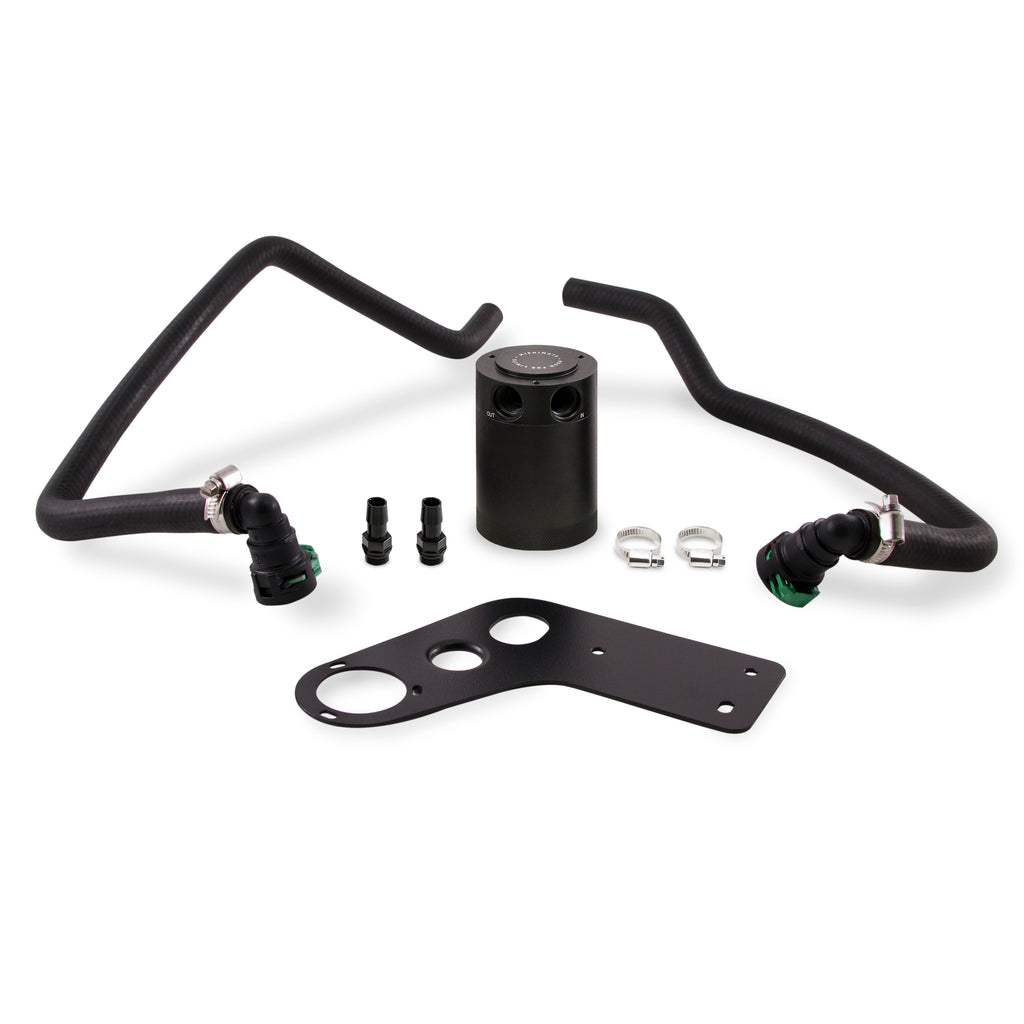 Mishimoto MMBCC-MUS8-15PBE Ford Mustang GT Baffled Oil Catch Can, PCV Side, 2015-2017 for Select Ford Mustang