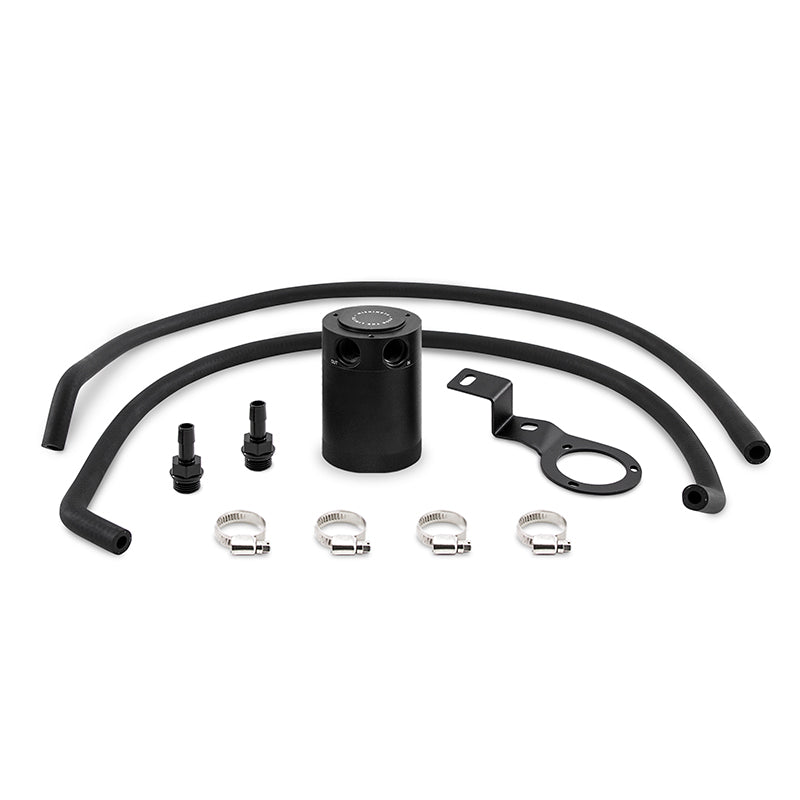 Mishimoto MMBCC-WRX-15PBE Subaru WRX Baffled Oil Catch Can, PVC Side, 2015-2016 for Select Subaru WRX