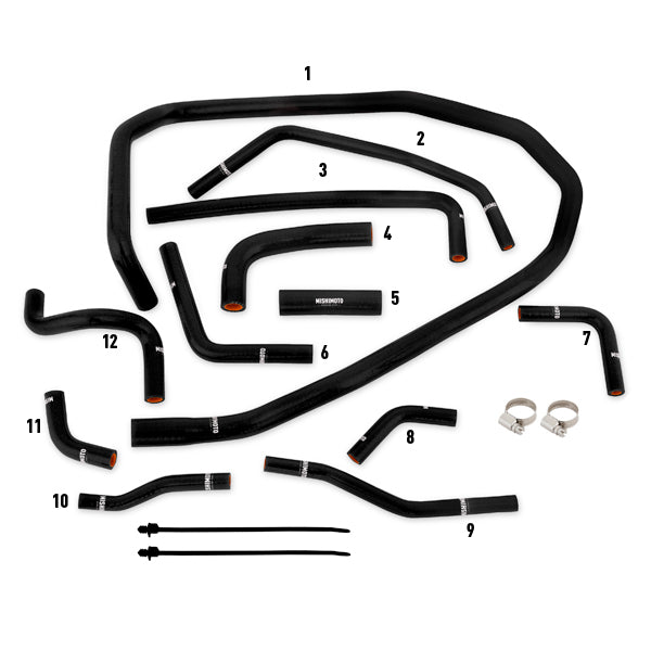 Mishimoto MMHOSE-WRX-15ANCBK for Select Subaru WRX