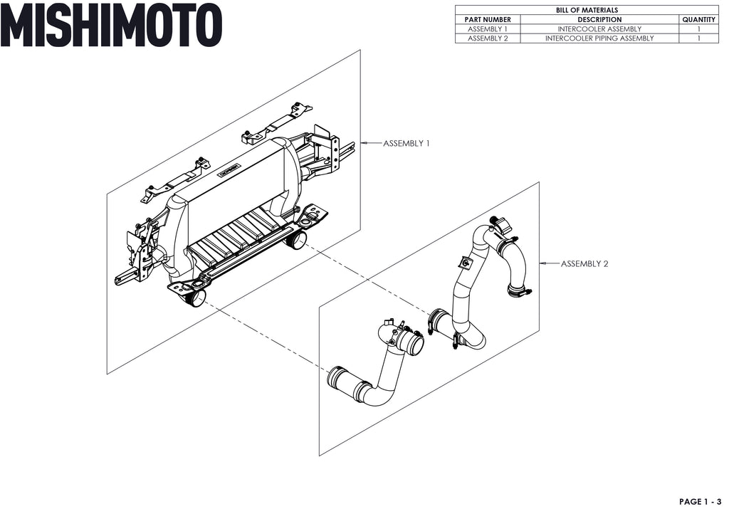 Mishimoto MMINT-BR23-21HKSLP for Select Ford Bronco