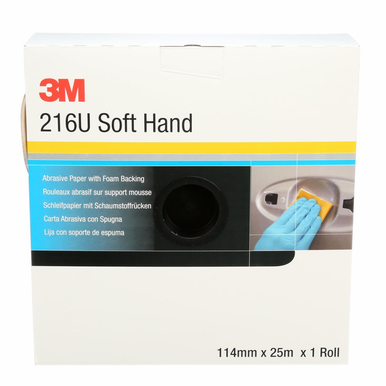 3M 50337 Soft Hand Abrasive Roll 216U, P400, 114mm x 25m