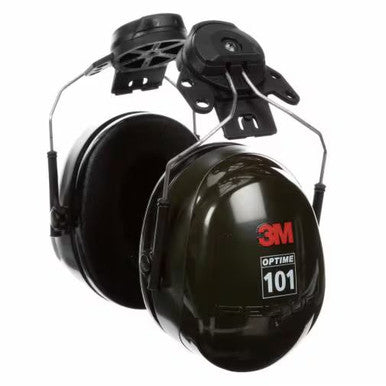 3M H7P3E PELTOR™ Optime™ 101 Earmuffs, hard hat attached