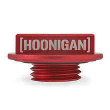 Load image into Gallery viewer, Mishimoto MMOFC-HN-HOONRD Honda Oil Filler Cap, Hoonigan for Select Acura CL, Acura Integra, Acura Legend, Acura MDX, Acura NSX, Acura RL, Acura TL, Acura Vigor, Chevrolet Metro, Chevrolet Tracker, Geo Metro, Geo Tracker, Honda Accord, Honda CR-V, Honda