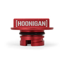 Load image into Gallery viewer, Mishimoto MMOFC-MUS4-15HRD Ford Mustang EcoBoost 2015+/Ford Focus ST 2013+ Hoonigan Oil Filler Cap for Select Ford Edge, Ford Escape, Ford Explorer, Ford Focus, Ford Fusion, Ford Mustang, Ford Taurus, Lincoln MKC, Lincoln MKT, Lincoln MKZ