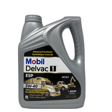 Mobil 1 35446 Delvac 1 ESP 5W40 CK-4 Synthetic HD Diesel Engine Oil - 3.785 L