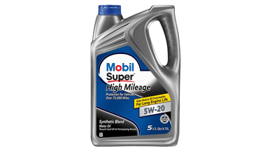 Mobil 1 40587 Super High Mileage 5W20 Semi Synthetic Engine Oil - 4.73 L