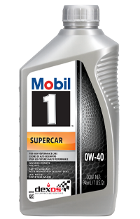 Mobil 1 47111 Supercar 0W40 Synthetic Engine Oil - 946 mL