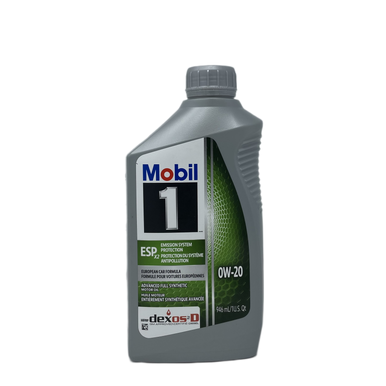 Mobil 1 47114 ESP (Emission System Protection) X2 0W20 Synthetic Engine Oil - 946 mL